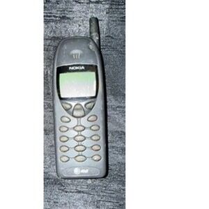 Vintage Nokia AT&T Cell Phone Gray Candy Bar Mobile w/ Battery Untested